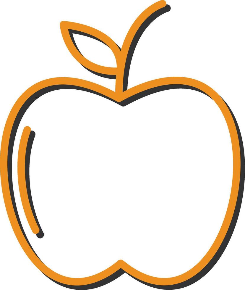 icono de vector de manzanas