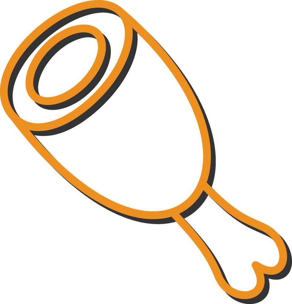 Cooked Ham Vector Icon