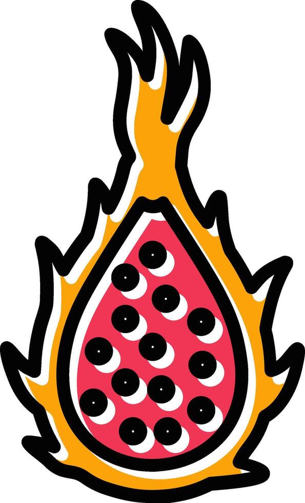 Dragon Fruit Vector Icon