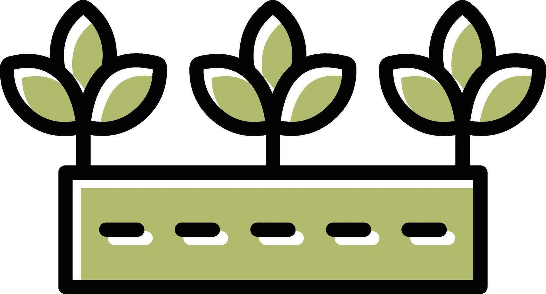 icono de vector de plantación