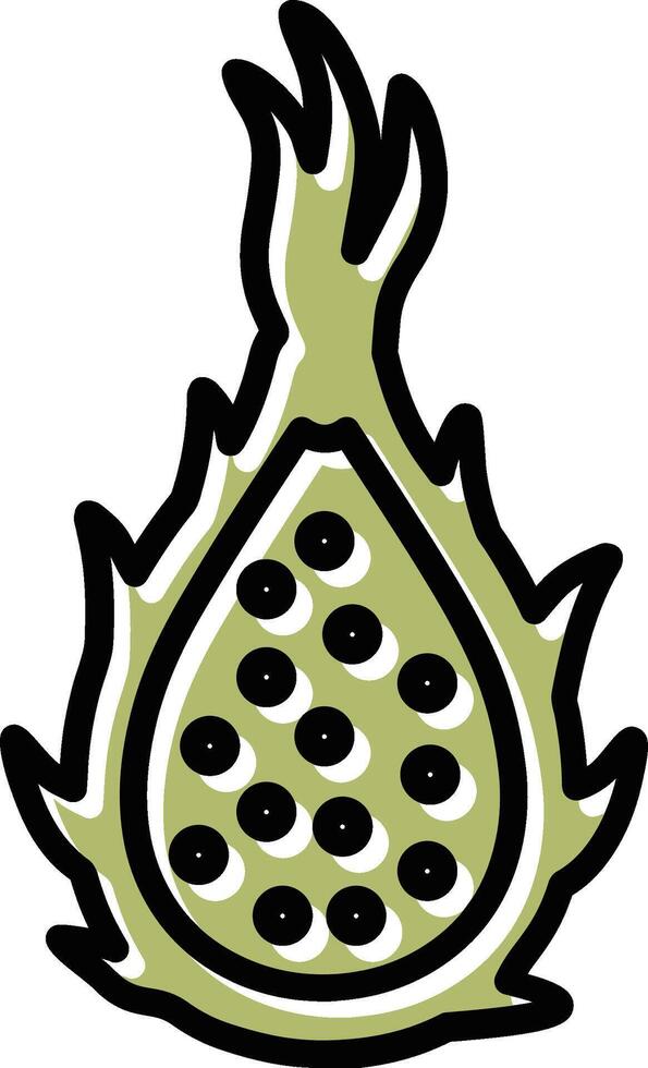 Dragon Fruit Vector Icon
