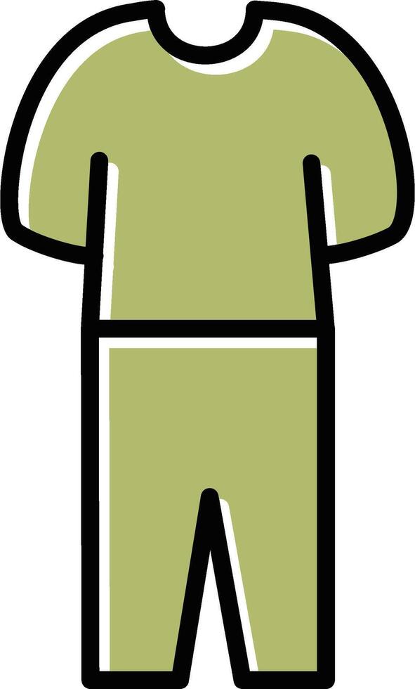 Pyjamas Suit Vector Icon