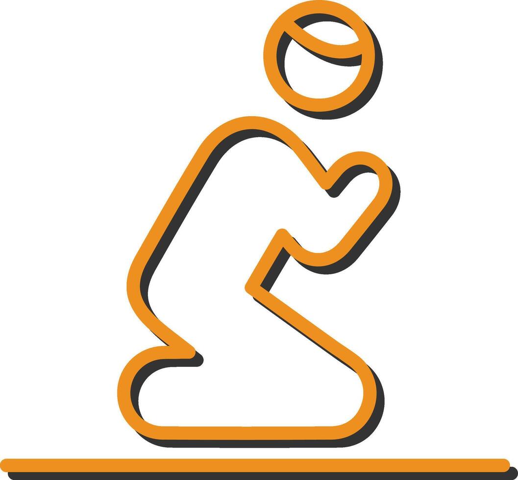 Offering Prayer Vector Icon