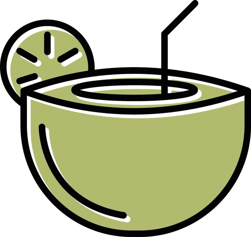 Coconut Drink Vector Icon