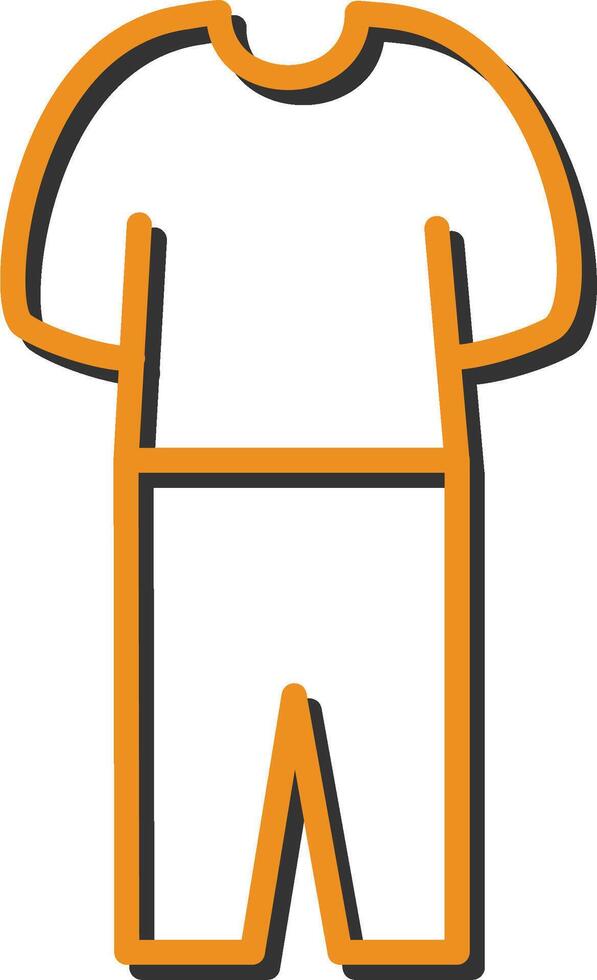 Pyjamas Suit Vector Icon