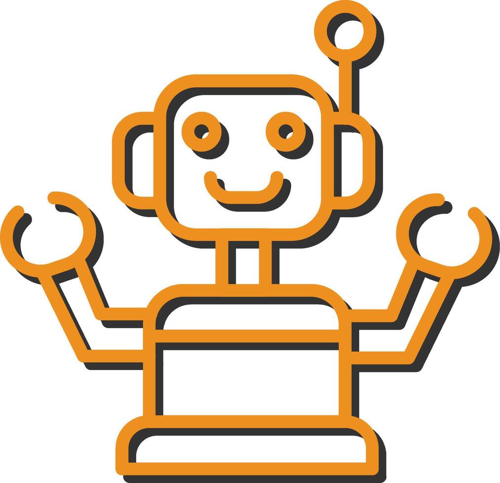 Industrial Robot III Vector Icon