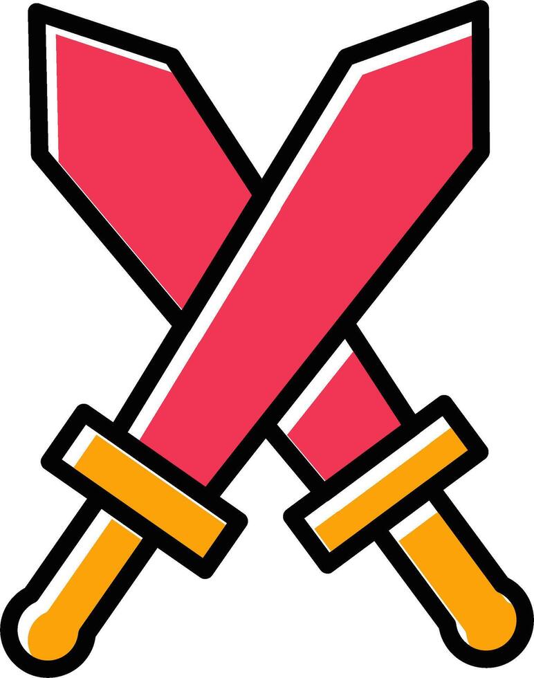 Two Swords Vector Icon
