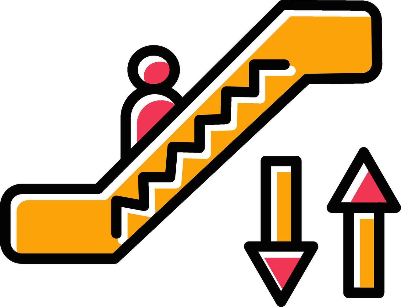 Escalator Vector Icon