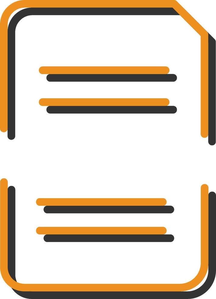 Split Document Vector Icon