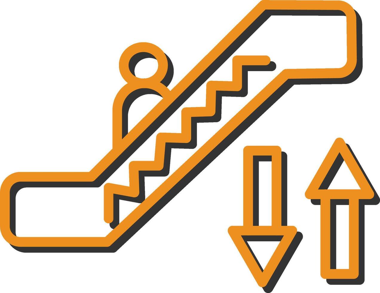 Escalator Vector Icon