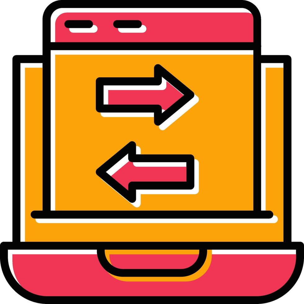 Data Transfer Vector Icon