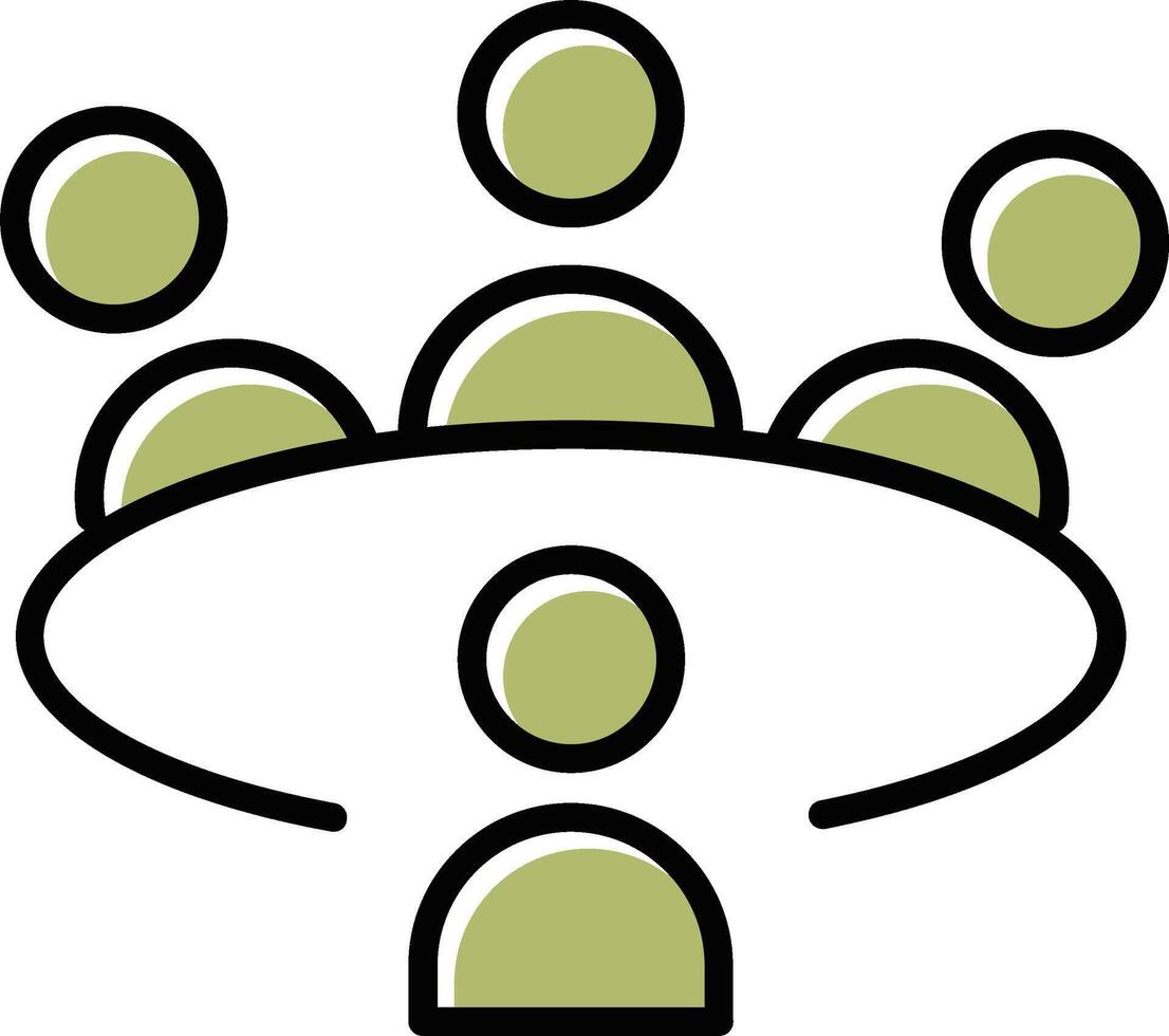 Conference Table Vector Icon