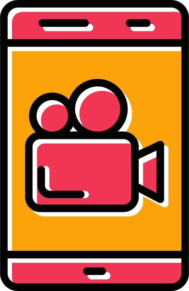 icono de vector de cámara de vídeo