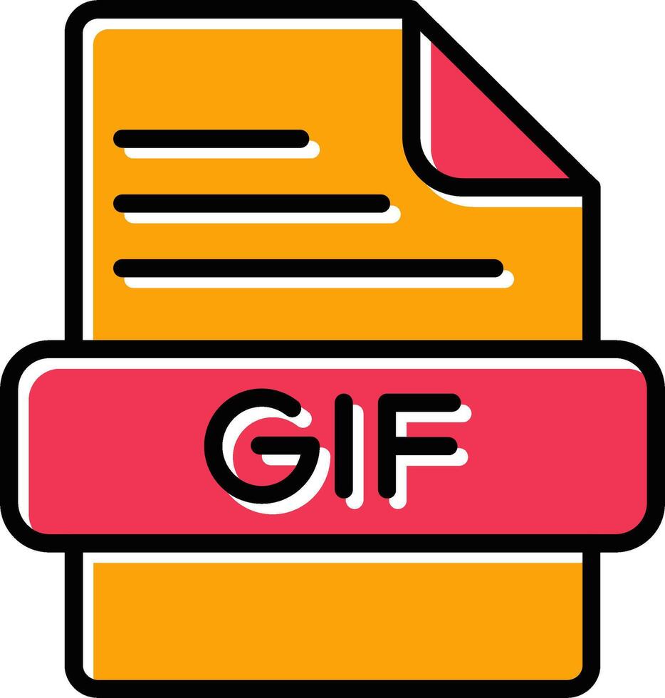 icono de vector de gif