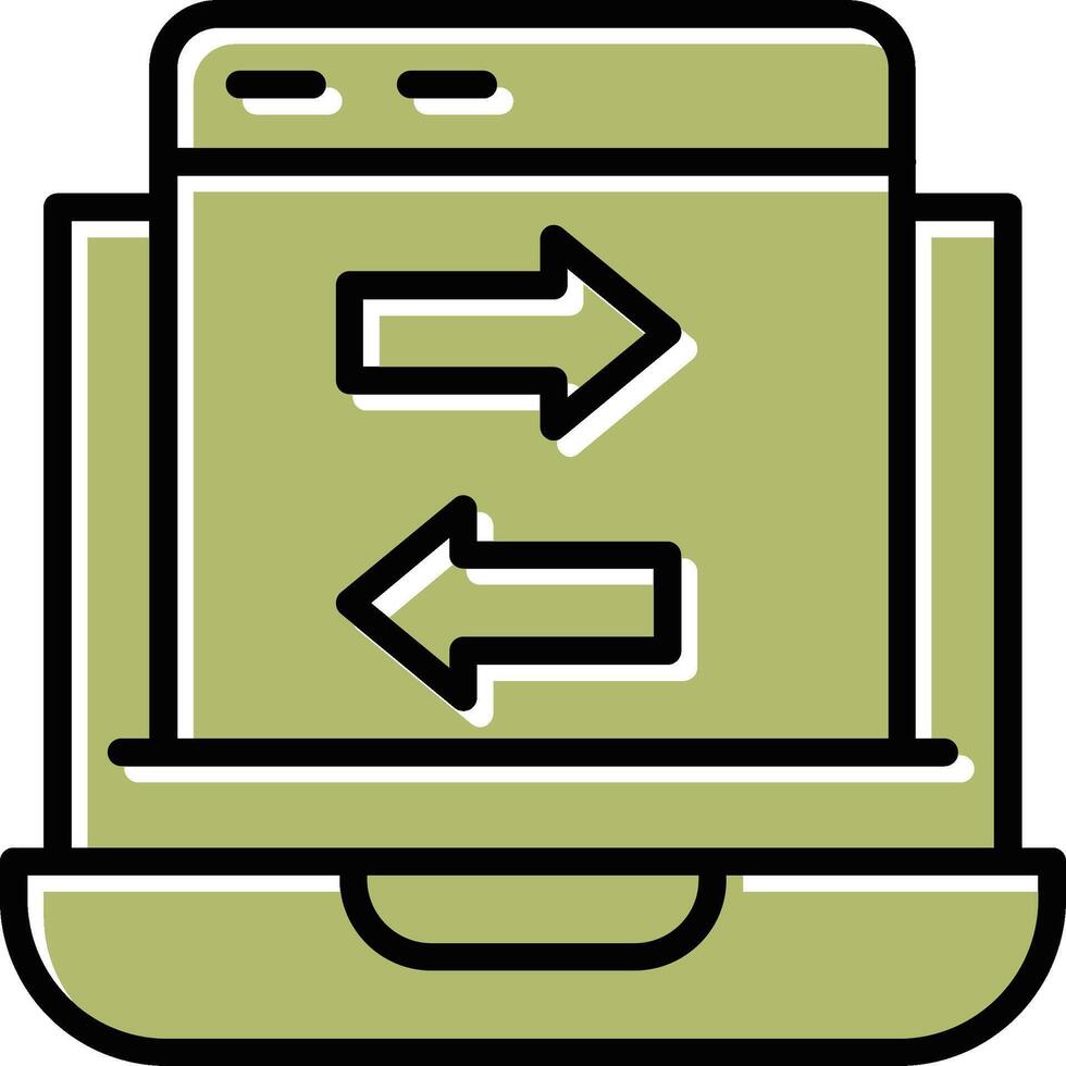 Data Transfer Vector Icon