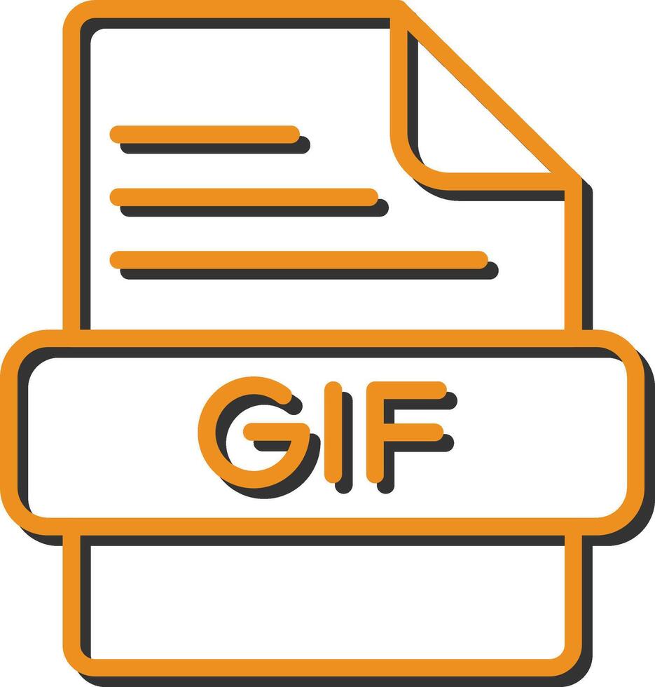 icono de vector de gif