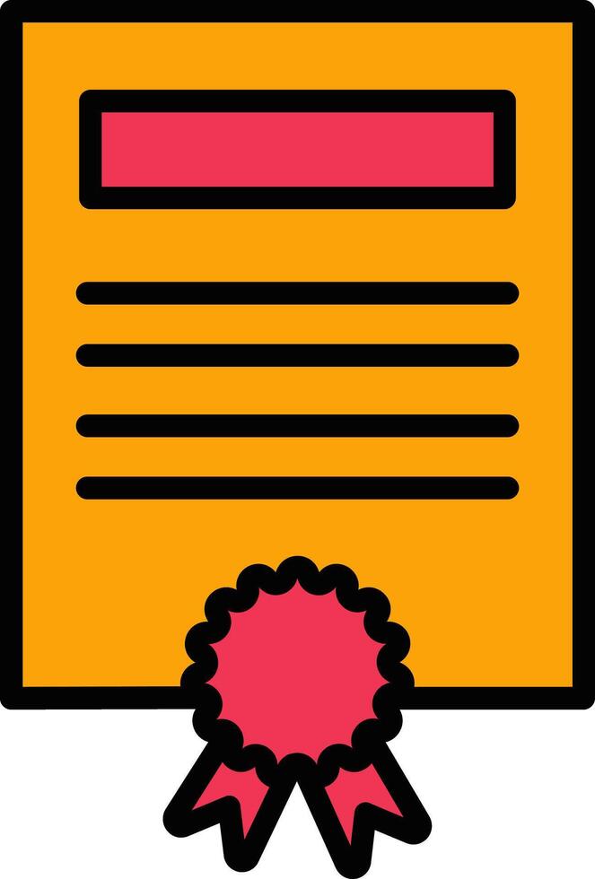 Certificate Vector Icon