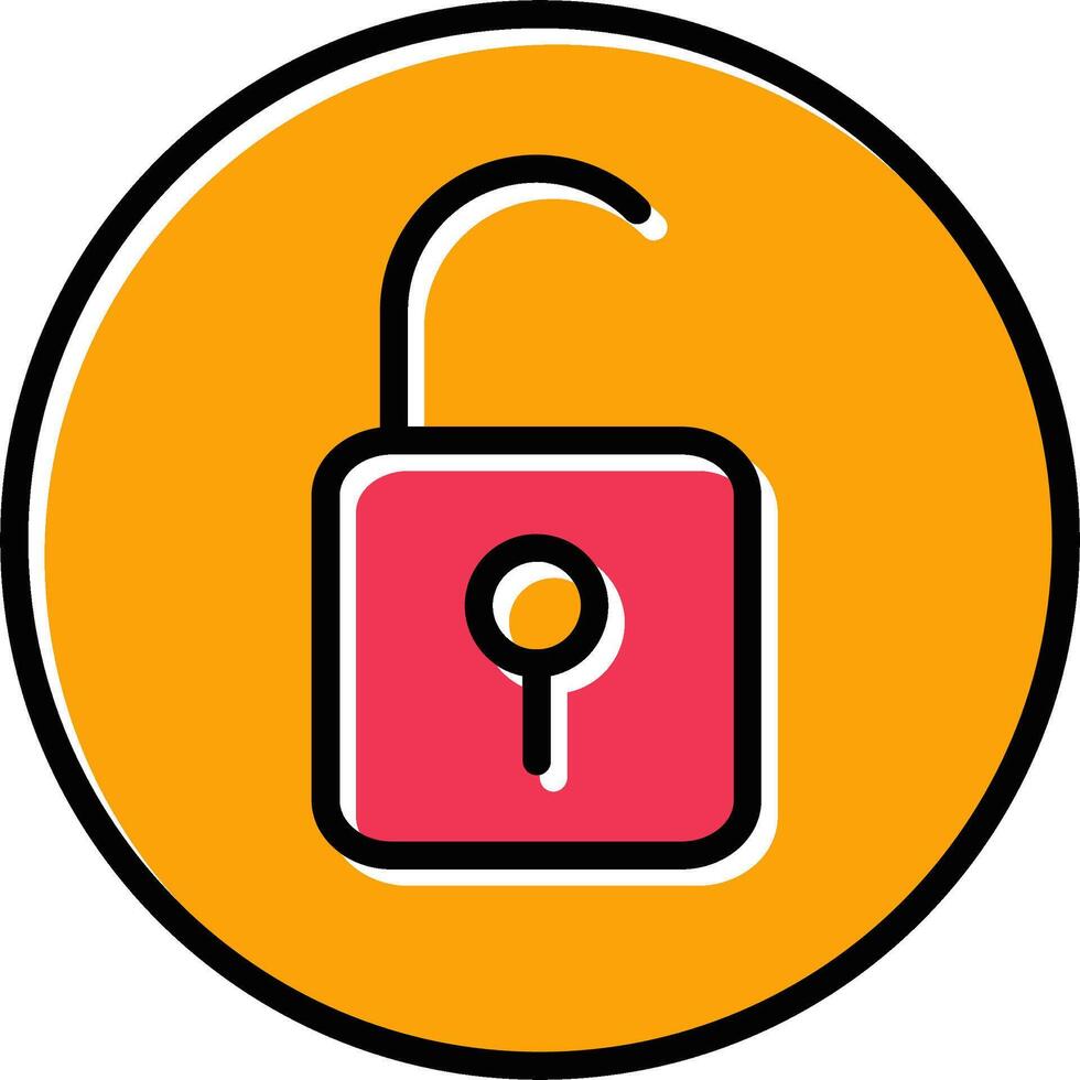 Open Lock II Vector Icon