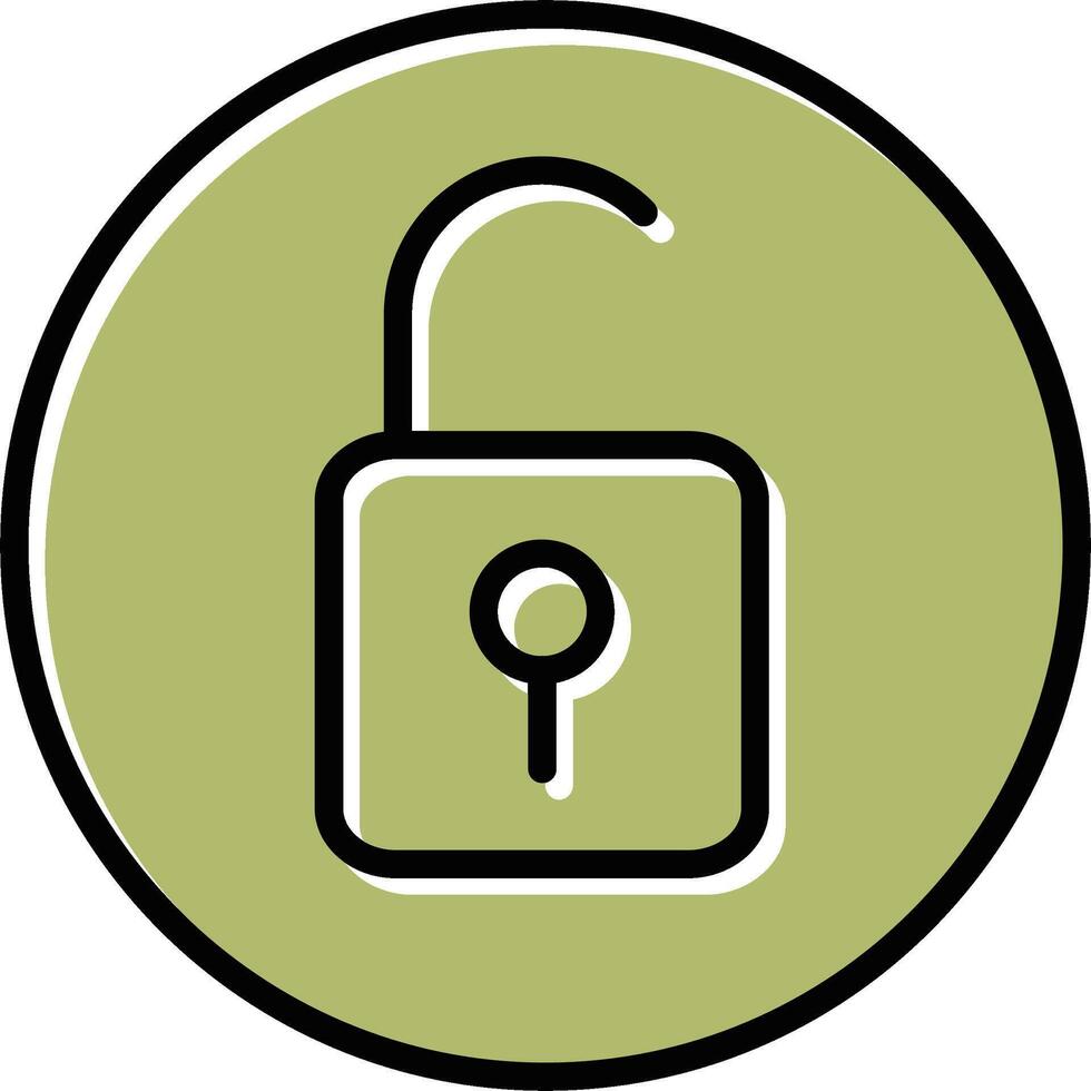 Open Lock II Vector Icon