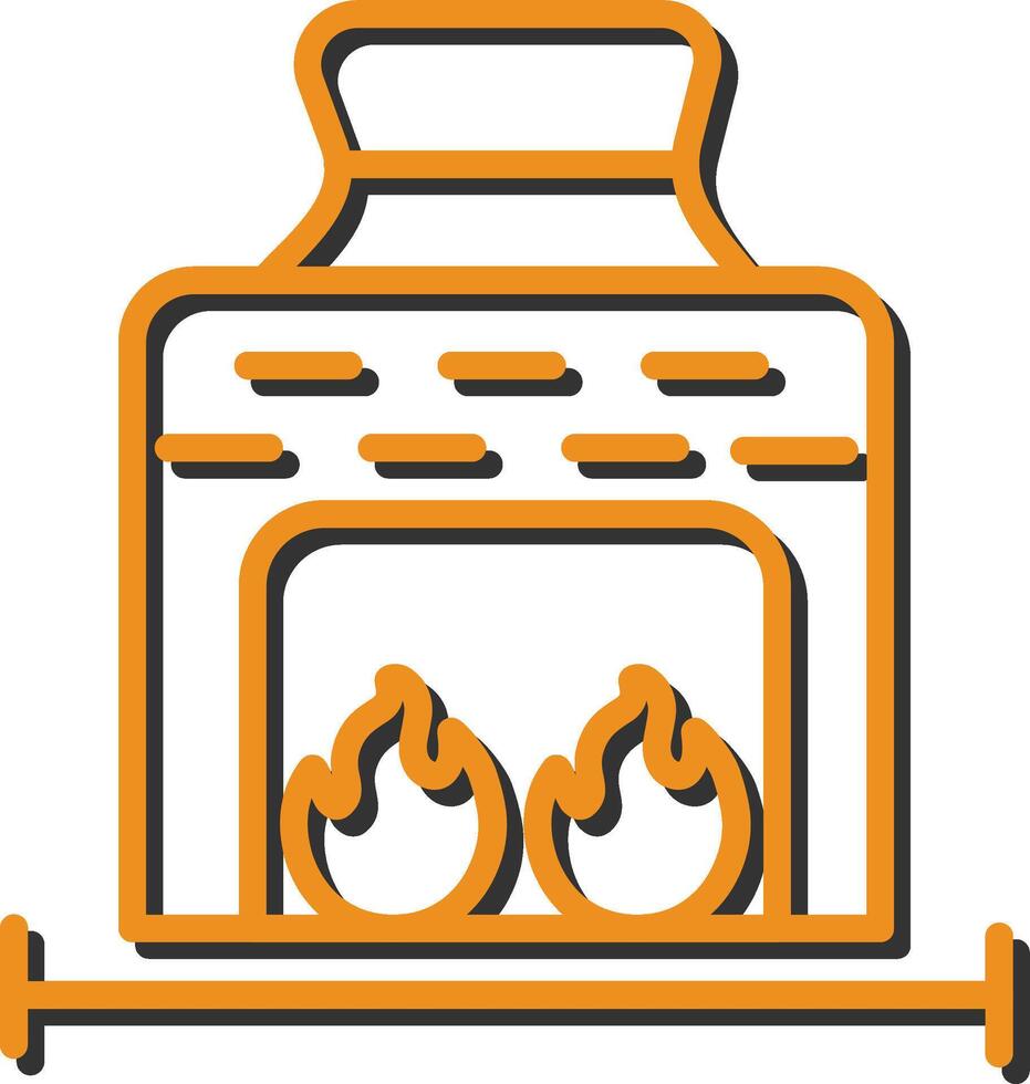 Coal Furnace Vector Icon