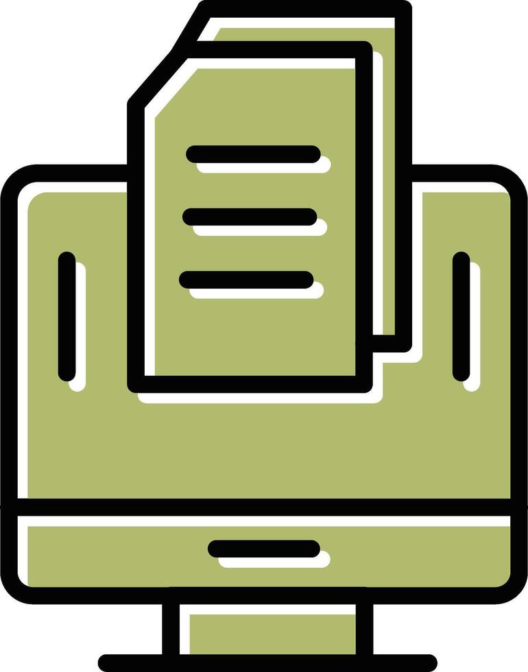 icono de vector de documento