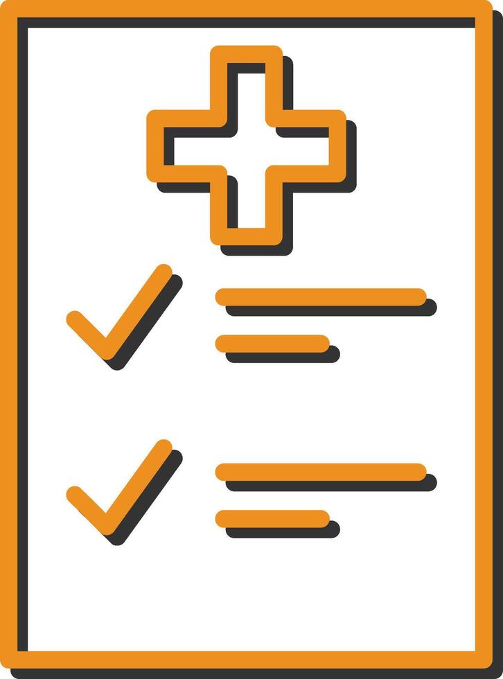 Medical Examination List Vector Icon