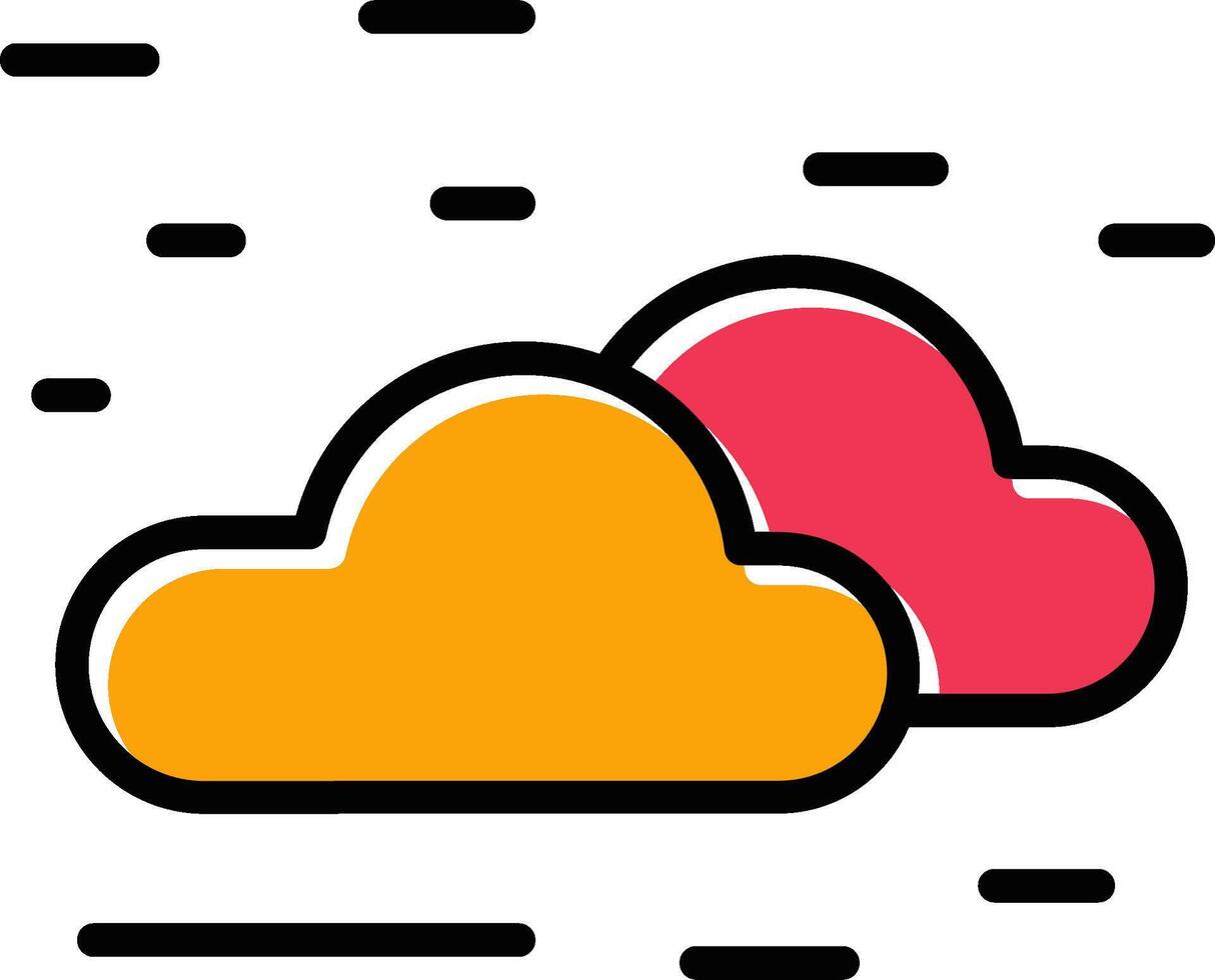 icono de vector de nube