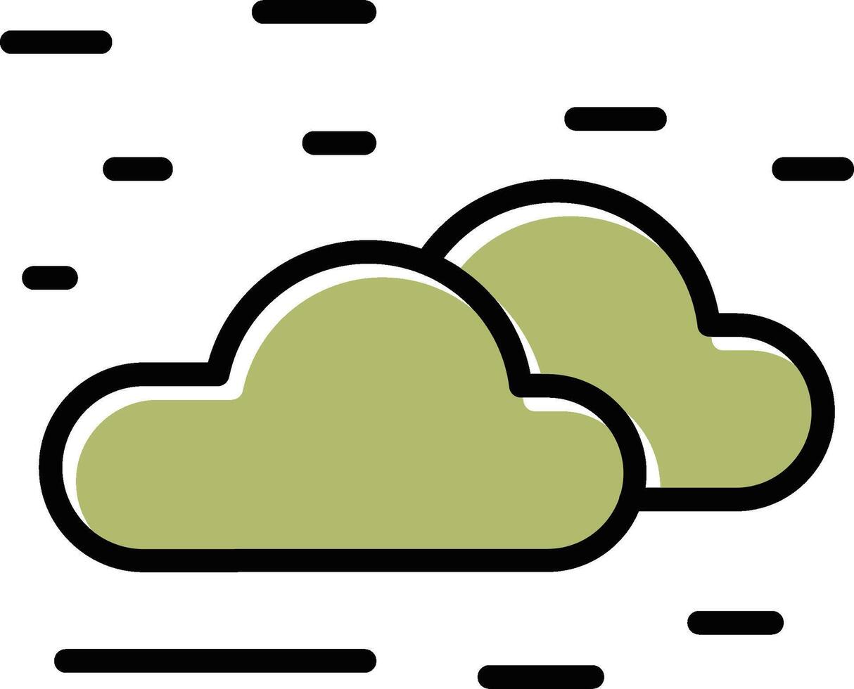 icono de vector de nube