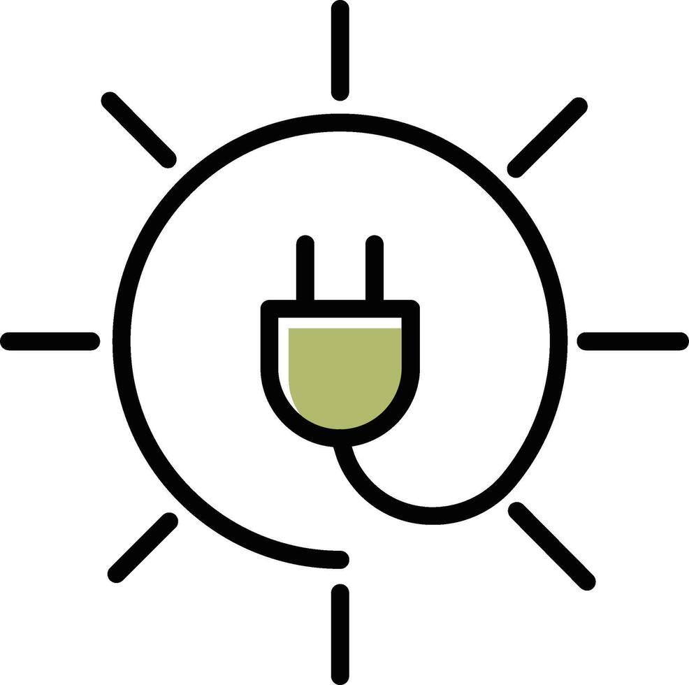 icono de vector de electricidad