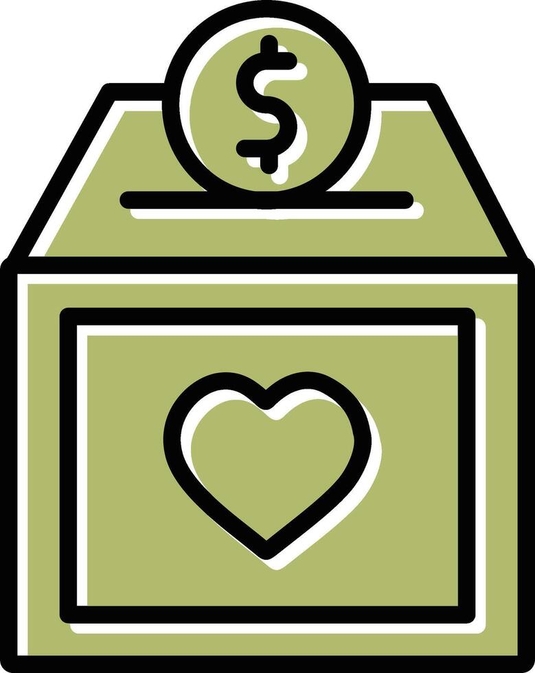 Charity Box Vector Icon