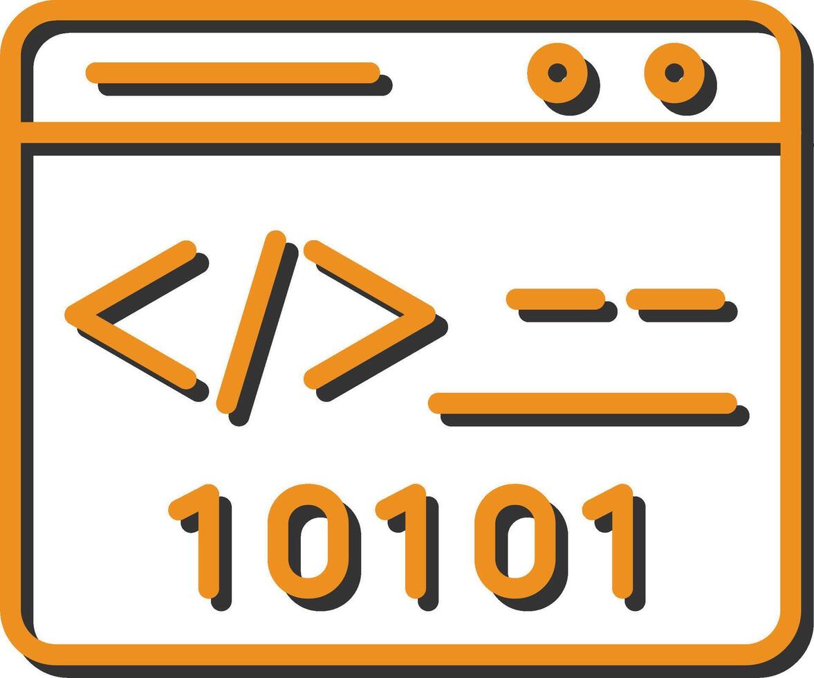 Binary Website Vector Icon