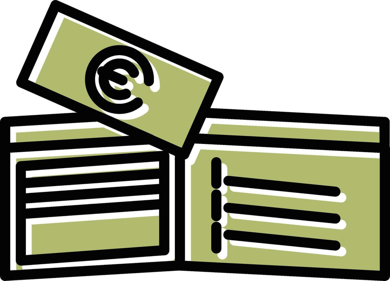 Money in Wallet Vector Icon