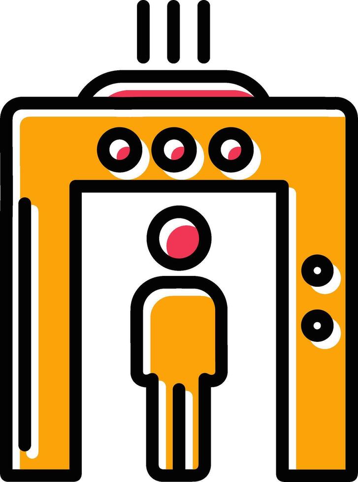 Airport Security Vector Icon