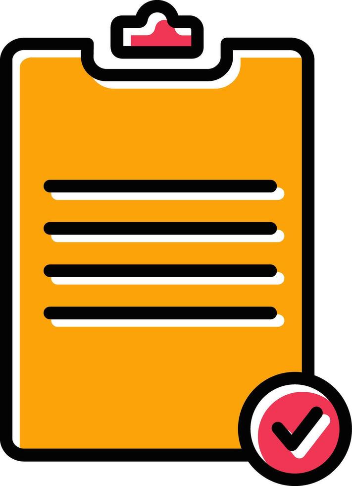 Registered Document Vector Icon