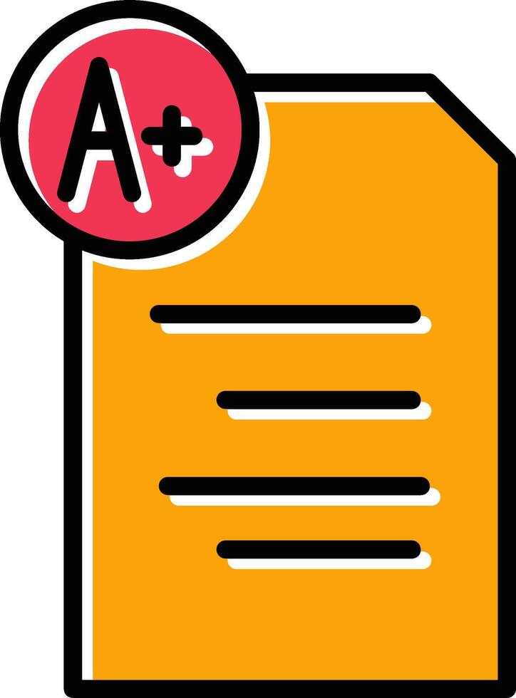 Graded Paper Vector Icon