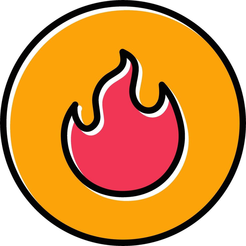 icono de vector de fuego