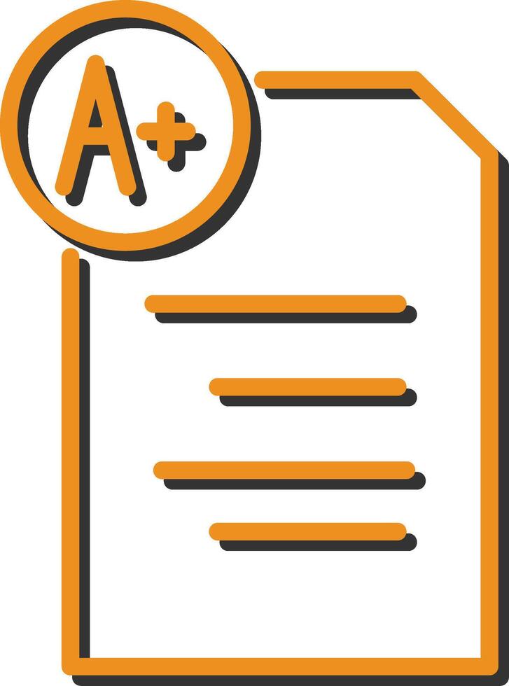 Graded Paper Vector Icon