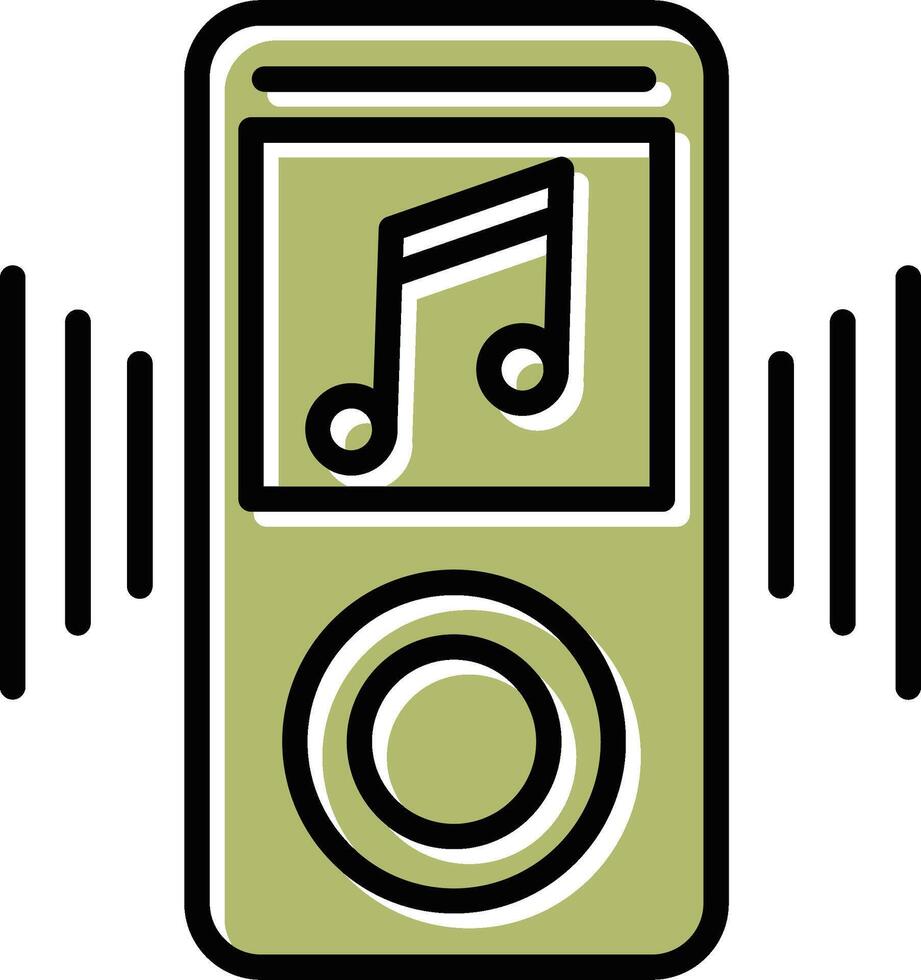 icono de vector de mp3