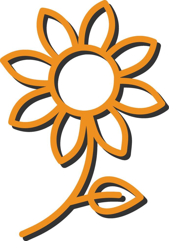 icono de vector de flores