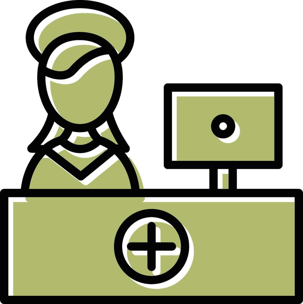 Hospital Reception Vector Icon