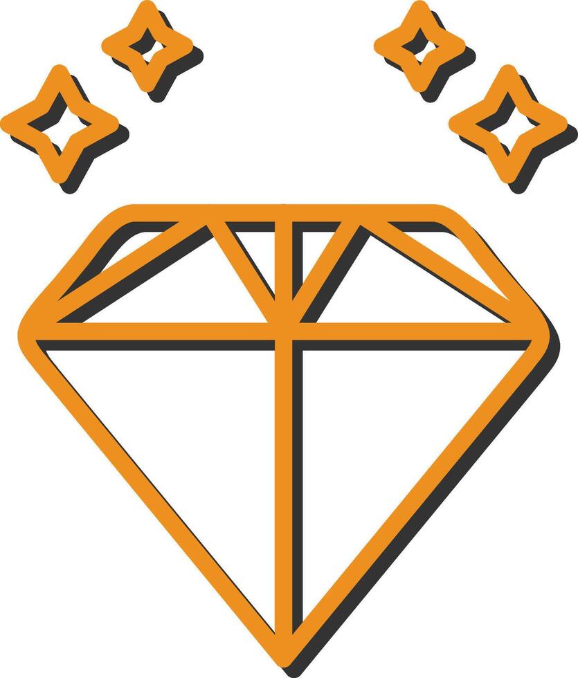 icono de vector de diamante