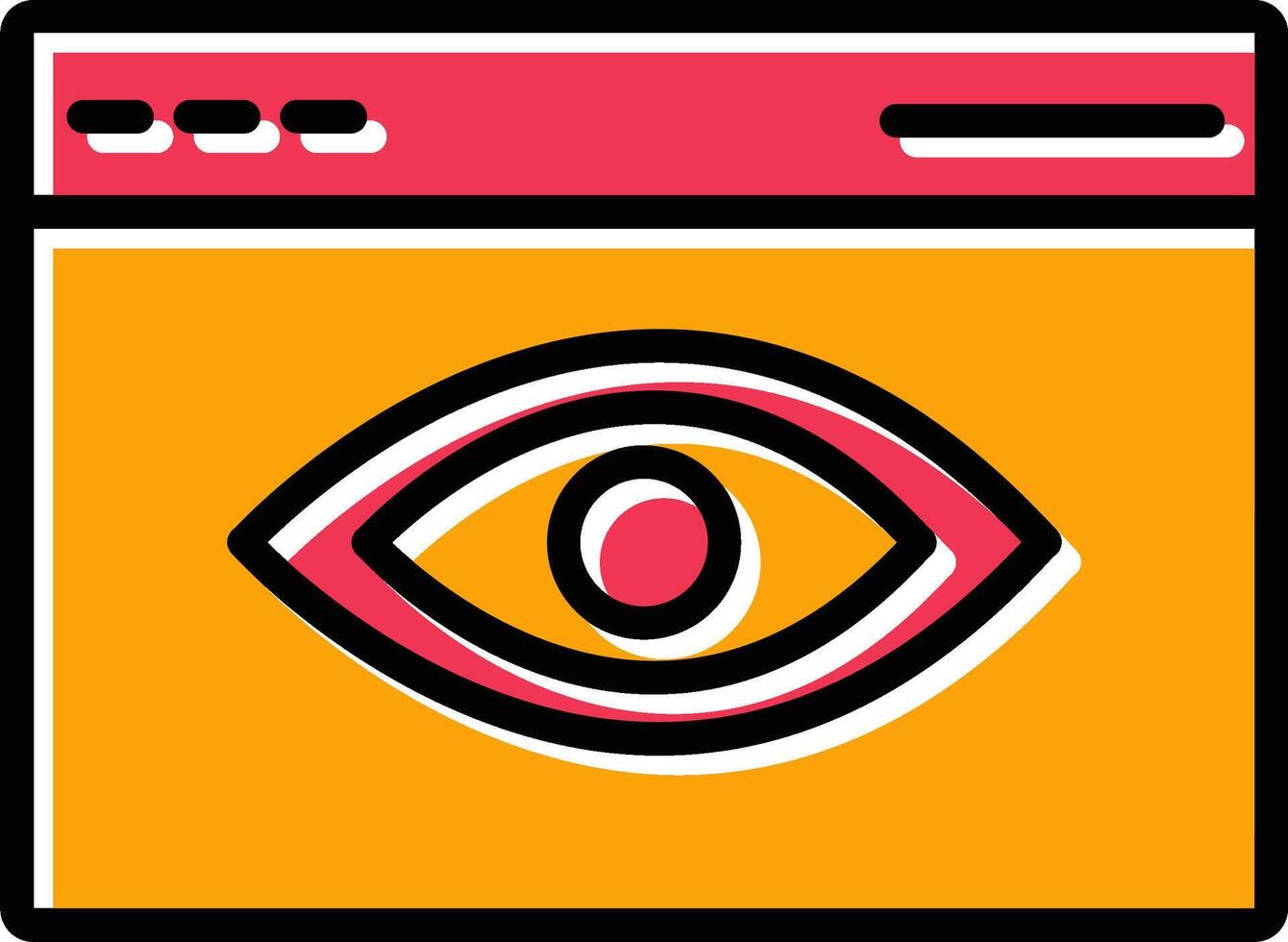 Web Visibility Vector Icon