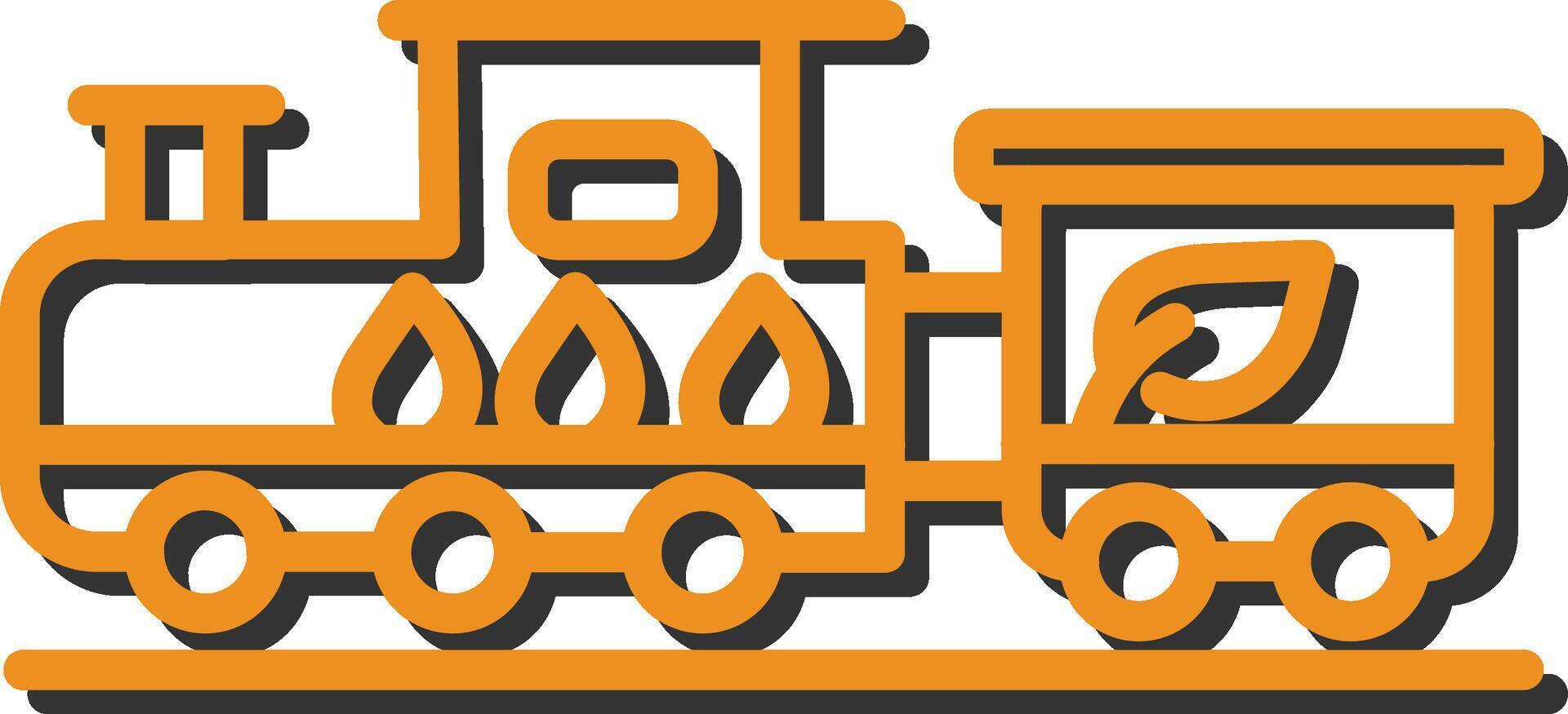 Ecology Train Vector Icon