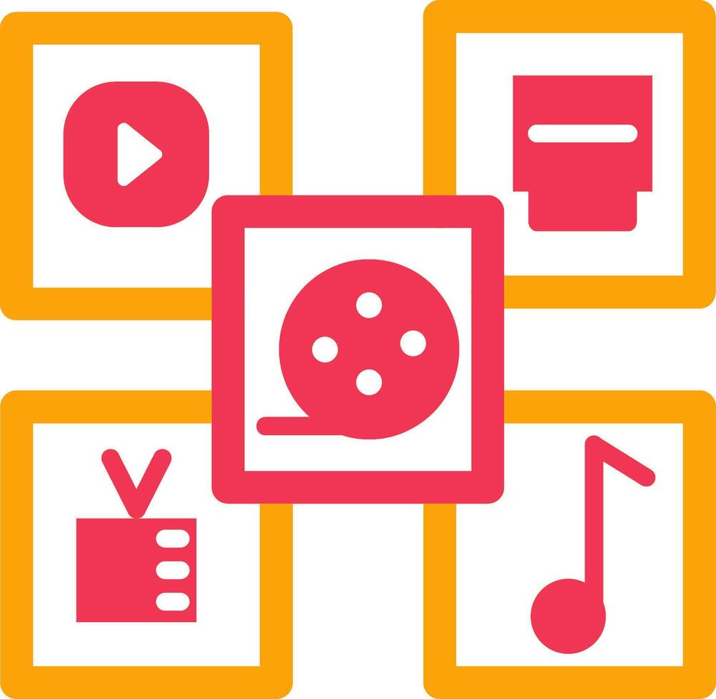 Multimedia Vector Icon