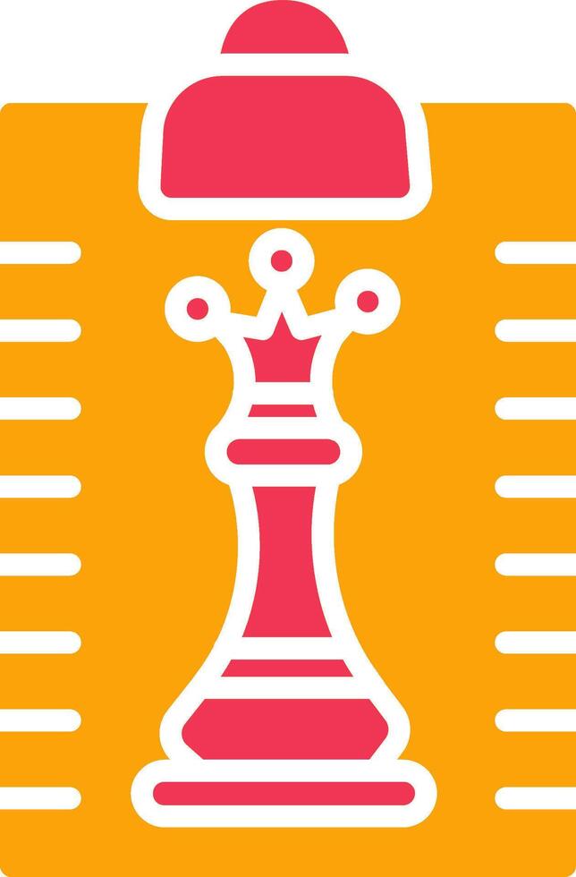 Clipboard Chess Vector Icon