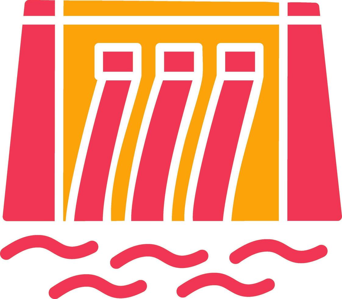 Water Dam Vector Icon