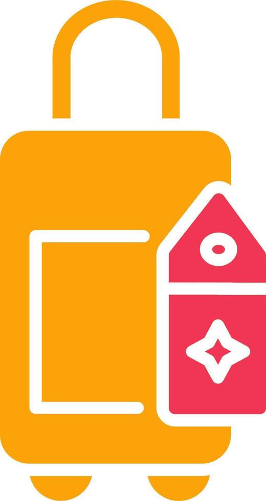 Bag with Tags Vector Icon