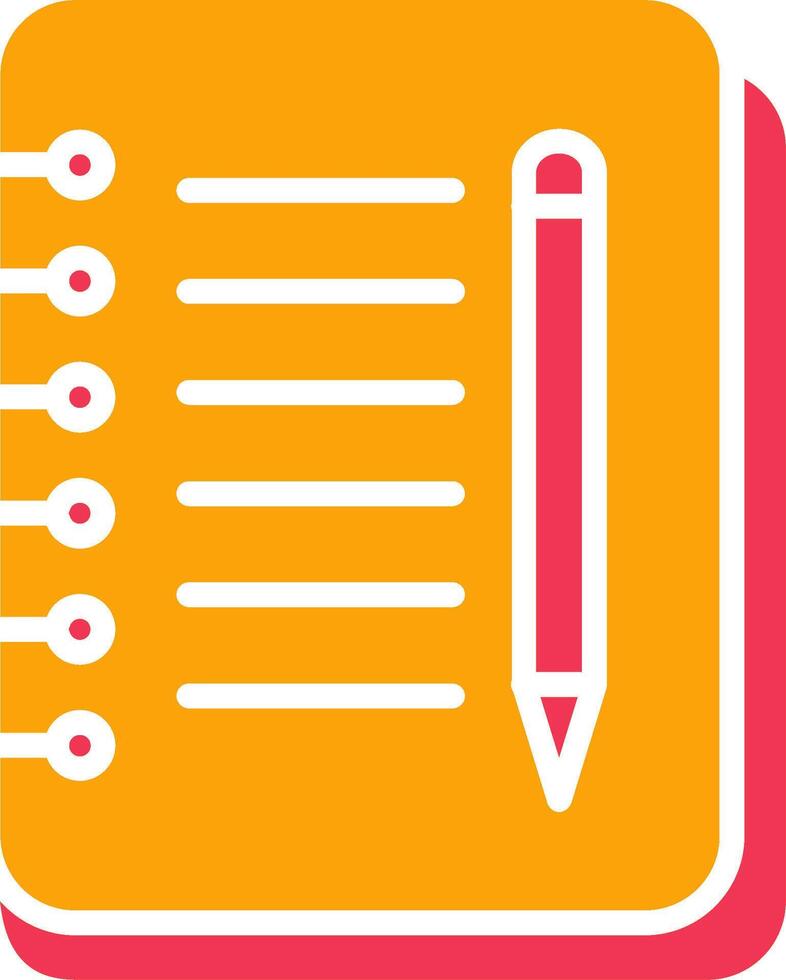 Notebook And Pen Vector Icon