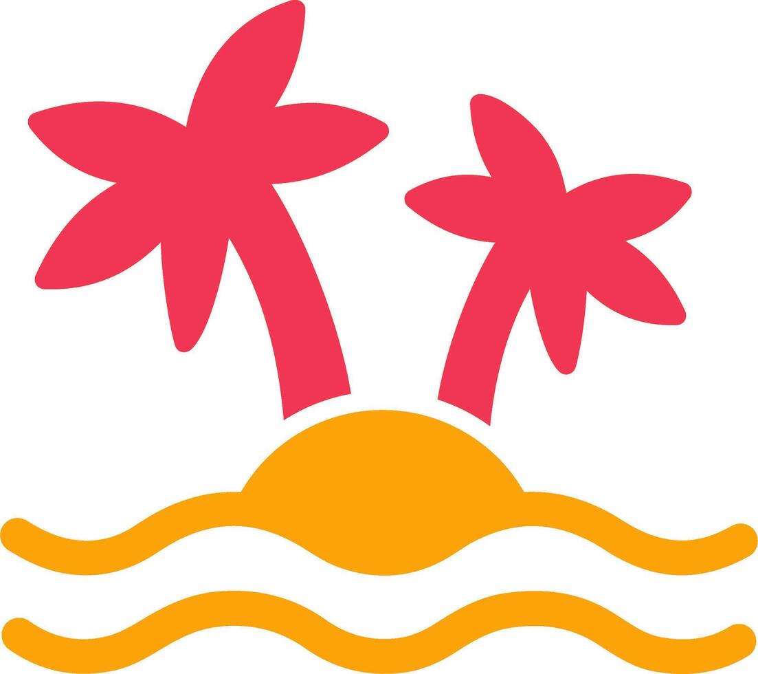 icono de vector de isla