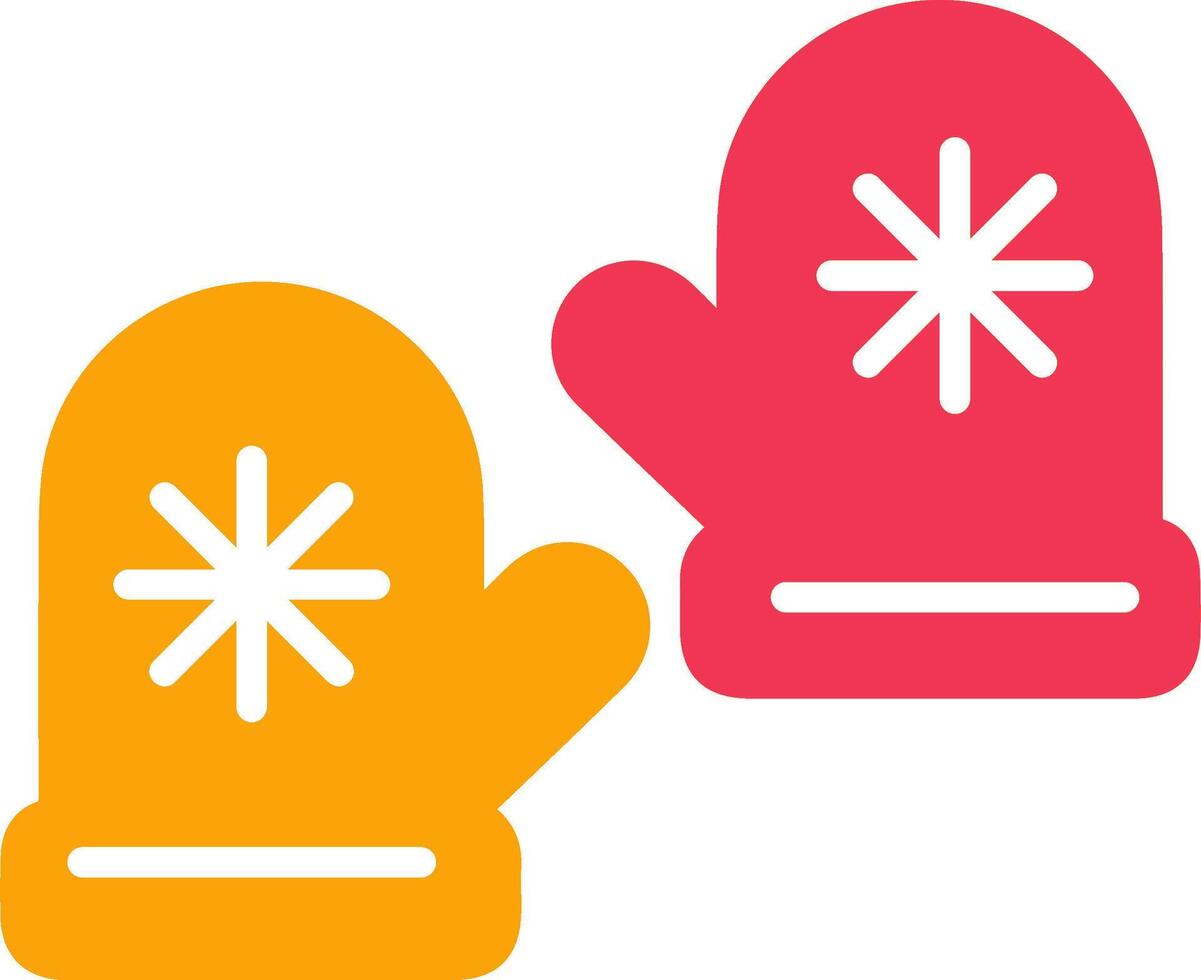 Winter Gloves Vector Icon